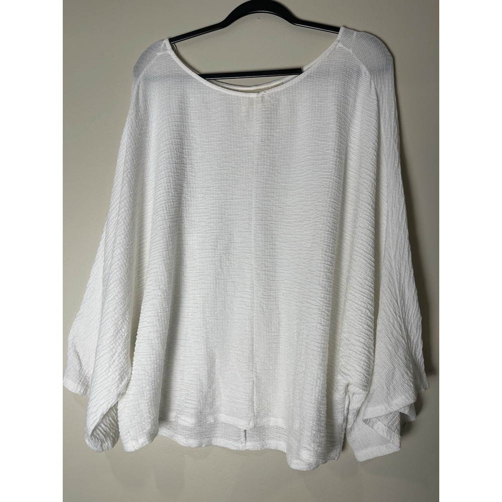 Maeve Anthropologie Dolman Sleeve Textured Crinkle Boxy Claire Pullover Top M
